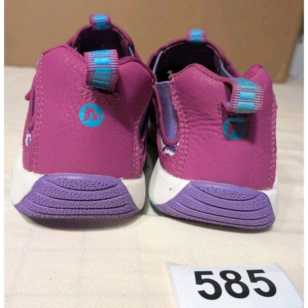 Merrell MK165808 Purple/Pink/Blue Unisex Kids 3.5M Hook & Loop Sneaker